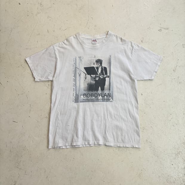 00s USA Anvil 밥 딜런 빈티지 반팔티 XL