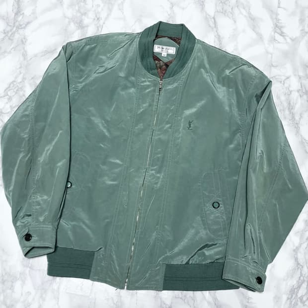 입생로랑 자켓 봄버 상태굿 YSL 남성용 블루종