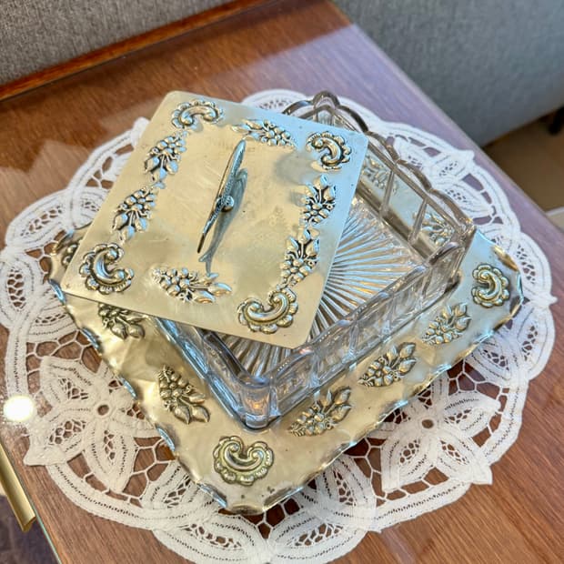 빈티지 EPNS 실버플레이트 정어리 디시 (Sardine Dish) 세트