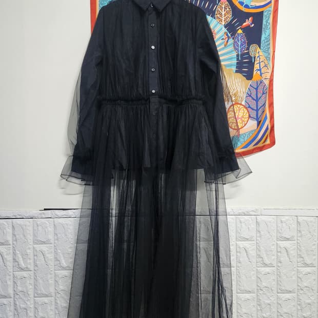 (정품)꼼데가르송 느와르 케이 니노미야 튤 드레스XS(55정도)