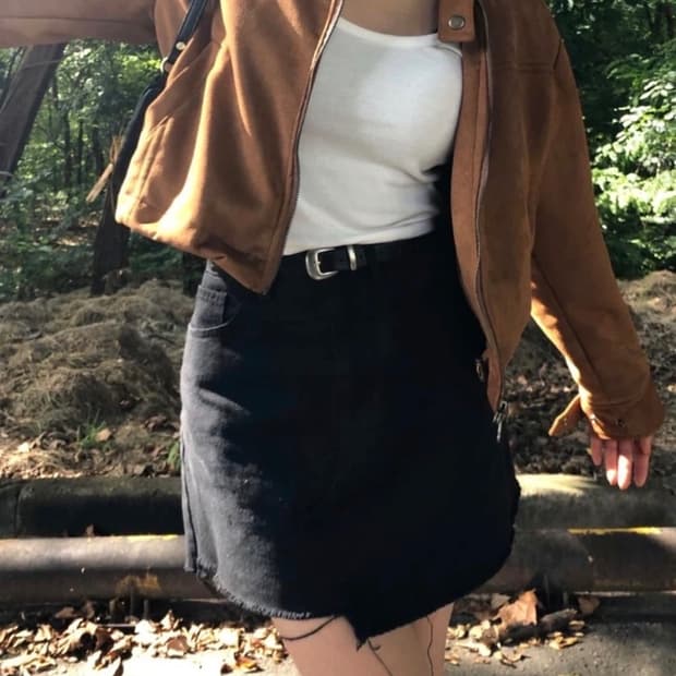 애즈온 레더 자켓 [블랙]