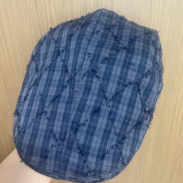 체크 모자