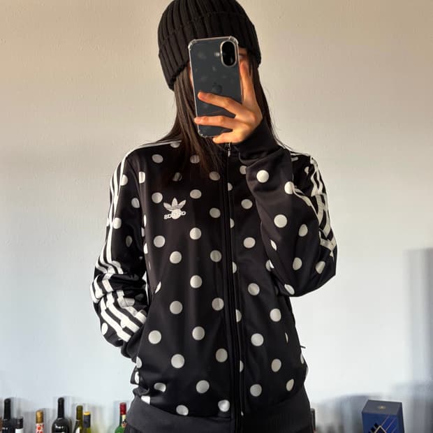 [M]아디다스 파이어버드 땡땡이 도트 트랙탑 져지 세트