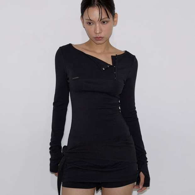 이네기 컨투어 후크탑 블랙