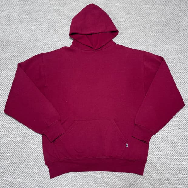 (L) 00s 빈티지 러셀 애슬레틱 레드 후드