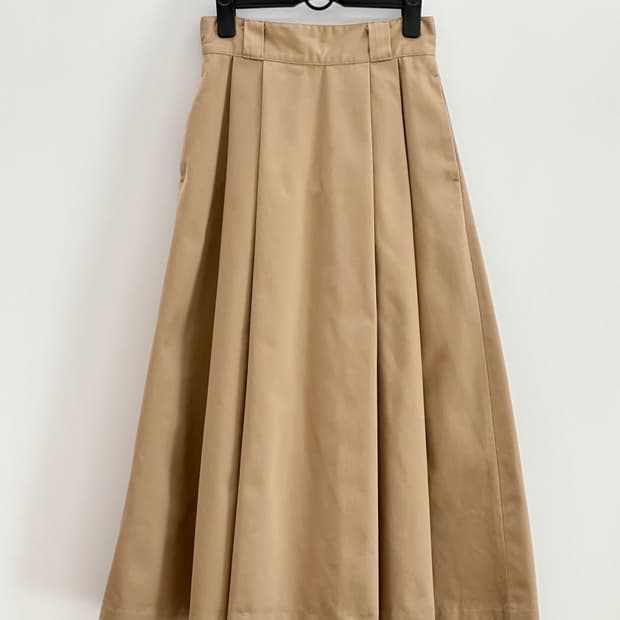 danton / 단톤 플리츠 스커트 딥베이지