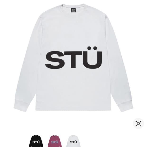 Stussy 올 캡스 롱슬리브 티셔츠 화이트 xl