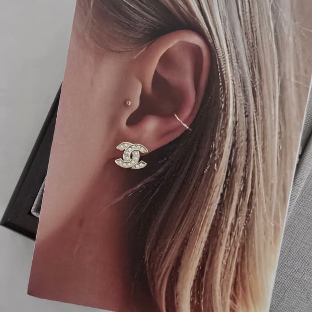 925 샤넬 빈티지 업사이클링 귀걸이