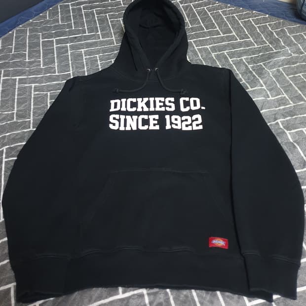 디키즈 SINCE 1922 기모 후드티 블랙 (L)