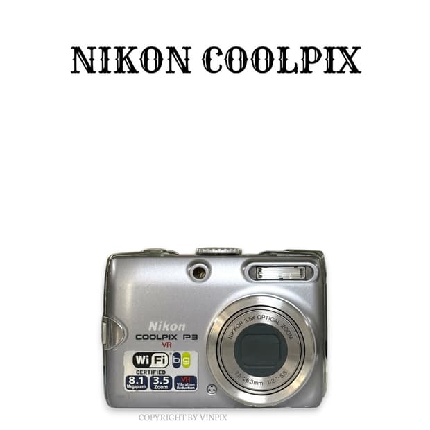 니콘 쿨픽스 P3(coolpix p3) 빈티지 디지털 카메라 디카