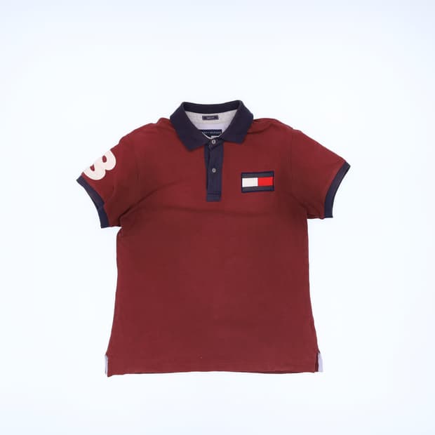 S 타미힐피거 반팔 카라 티셔츠 0223M2