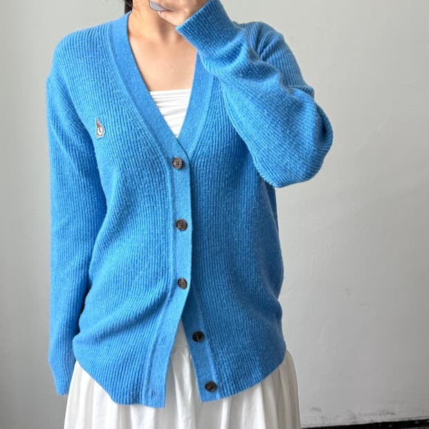 [L] 빈폴 블루 가디건