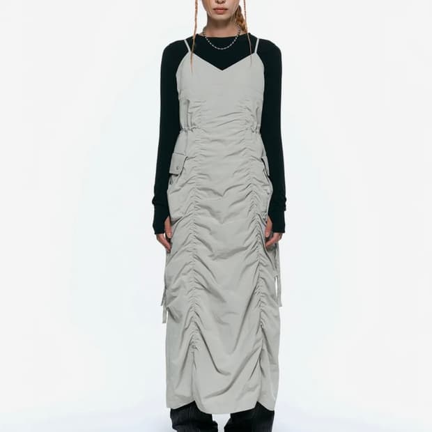 인사일런스우먼 파라슈트 맥시 드레스