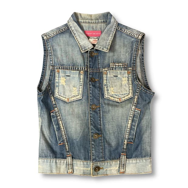 올드아미 빈티지 워크패치 데님 조끼 L