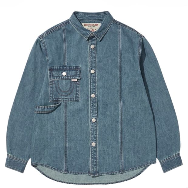 트루릴리젼 데님 필드 셔츠 인디고 True Religion Denim F
