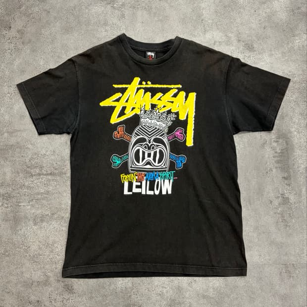 00s Stussy Hawaii Leilow Tiki Mask Graph