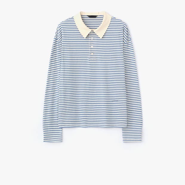 르마드 에센셜 스트라이프 롱 슬리브 - BLUE 2size