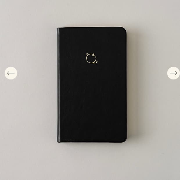 [새상품] 포인트오브뷰 노트 - 애플 저널 스몰 플레인 블랙