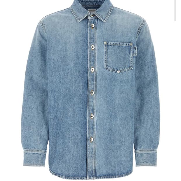 보테가 베네타 라이트 블루 데님 셔츠 54