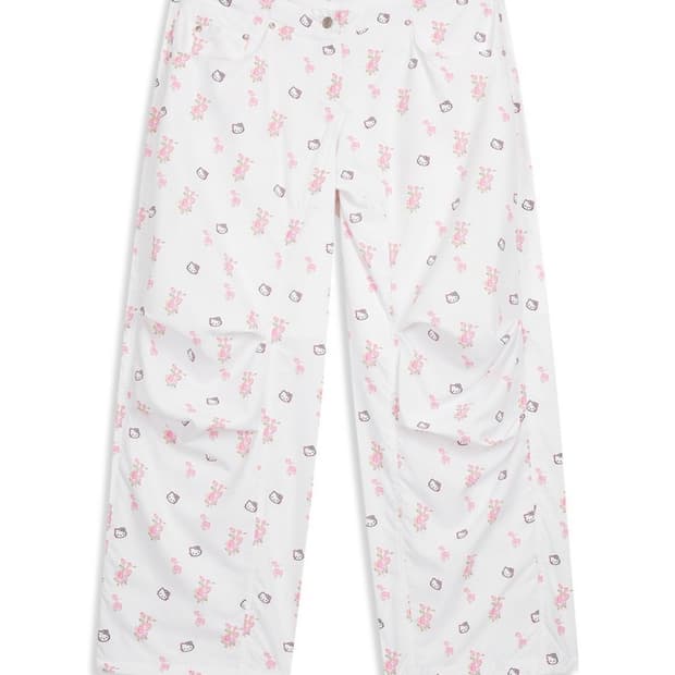 오픈 와이와이 Yy x 헬로 키티 파라슈트 팬츠