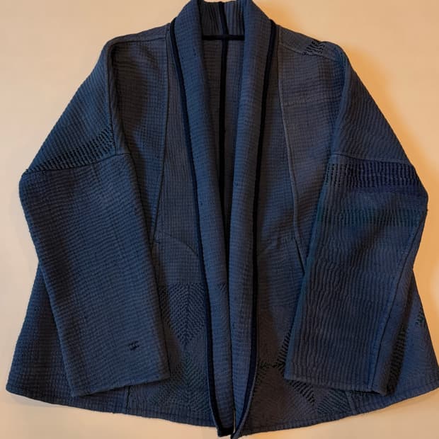 Japan Indigo Sashiko Art-Piece handmade