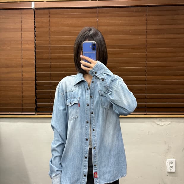 디키즈 웨스턴 데님셔츠