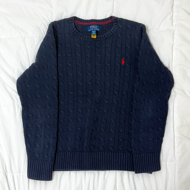 폴로 랄프로렌 네이비 니트
