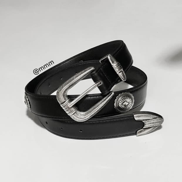 [Unisex] 찡 스터드 클래식 웨스턴 벨트