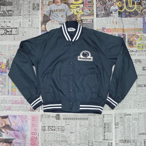 90's Chalk Line 바시티자켓 L