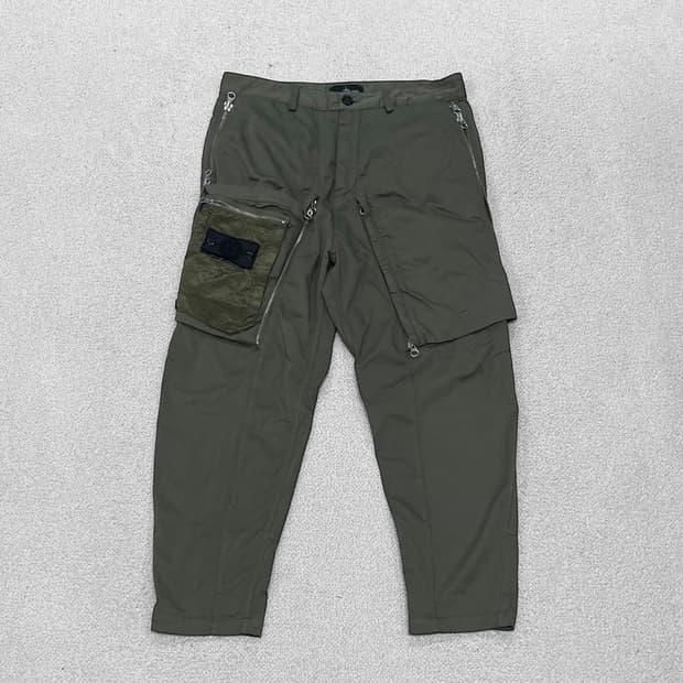 스톤아일랜드 쉐도우프로젝트 컨버트 카고 팬츠 카키