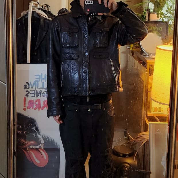 레이서월드와이드 레더자켓/언더커버/파아카이브/꼼데가르송/디아프바인/디젤