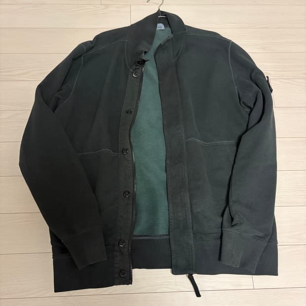 스톤아일랜드 하이넥 스웻 집업자켓