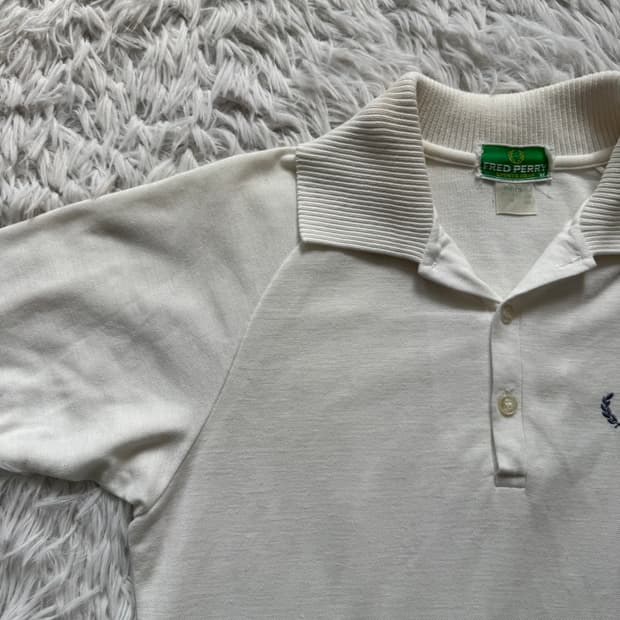 FRED PERRY 일본빈티지 카라티 프레드페리 빈티지 반팔 M 40