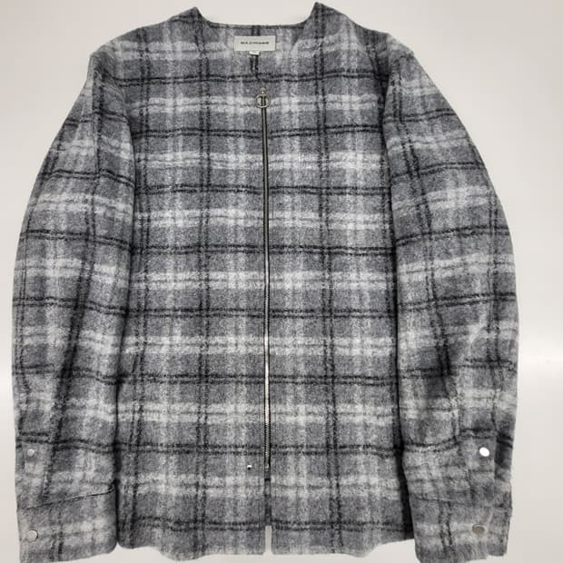 솔리드옴므 체크 트위드 자켓