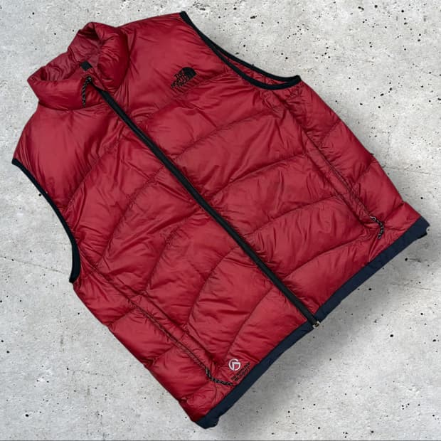 [105] 00s 노스페이스 써밋 패딩 조끼 버건디 레드 B688