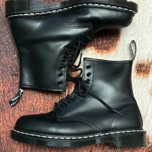 [280] 닥터마틴 1460 WS 화이트스티치 블랙 43