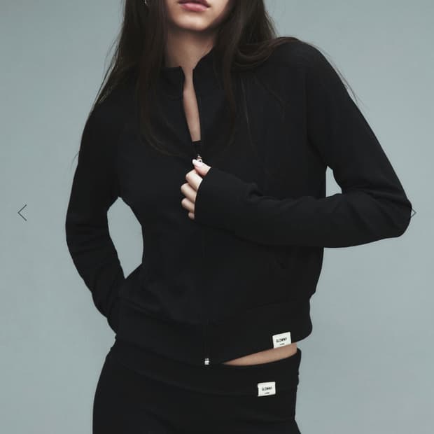 글로니 G CLASSIC RIB TRACK ZIP-UP블랙 트랙집업