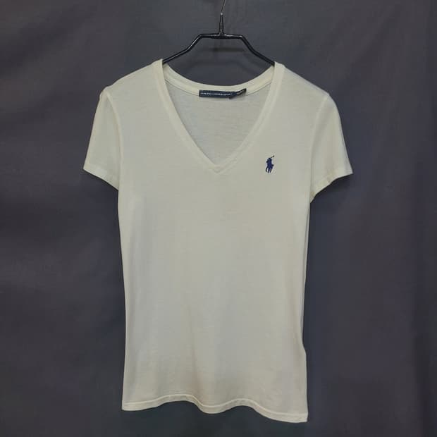 Ralph Lauren 랄프로렌 자수로고 브이넥 셔츠