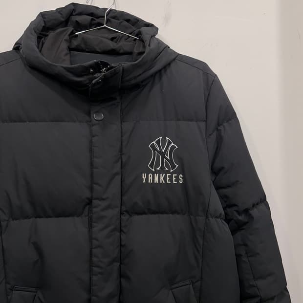 MLB 뉴욕양키스 덕다운 후드 돕빠 롱패딩