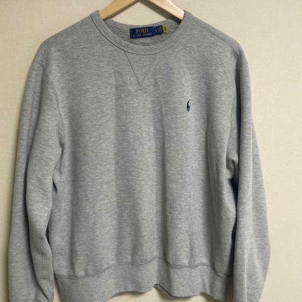 polo sweat shirt gray