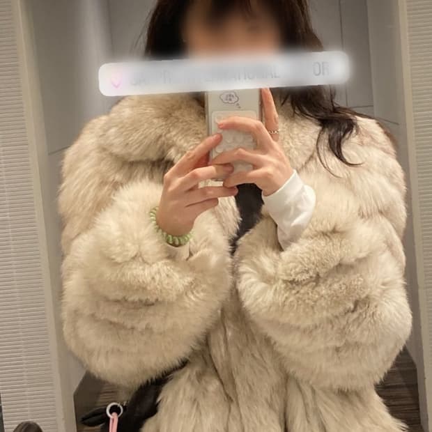 Saga fox fur jacket 사가폭스