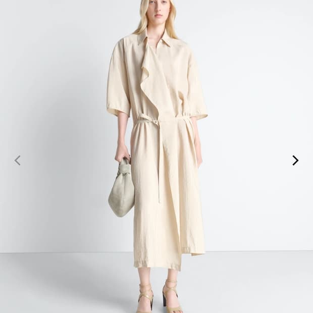 르메르 어시메트리컬 셔츠 드레스 36 ASYMMETRICAL SHIRT 