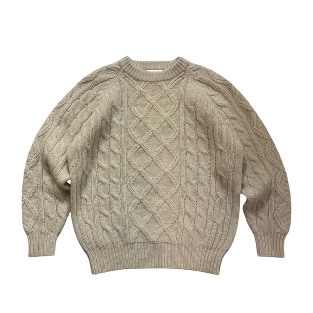 빈티지 피셔맨 울 니트