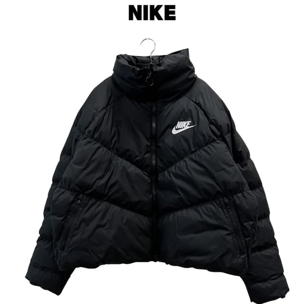 (L) 나이키 우먼스 스포츠웨어 SYN 필 스테이트먼트 패딩 재킷 블랙