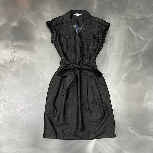  마렐라 스포트 벨티드 하프 원피스 y16293