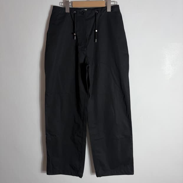Urbanic30  블랙 스트링 와이드 팬츠(M)
