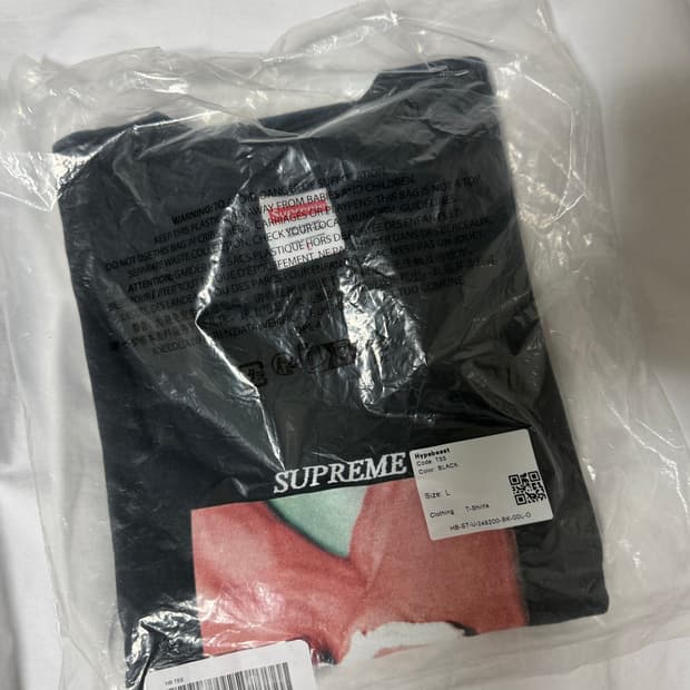 (L) 하입비스트x슈프림 20주년 콜라보 티셔츠 