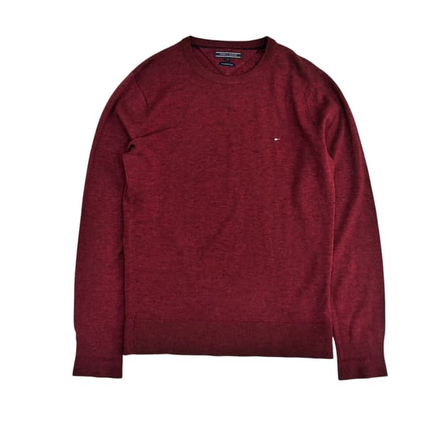 타미힐피거 울 크루넥 니트
