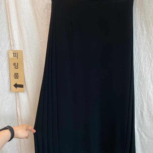 블랙사이드플리츠스커트 / 10861