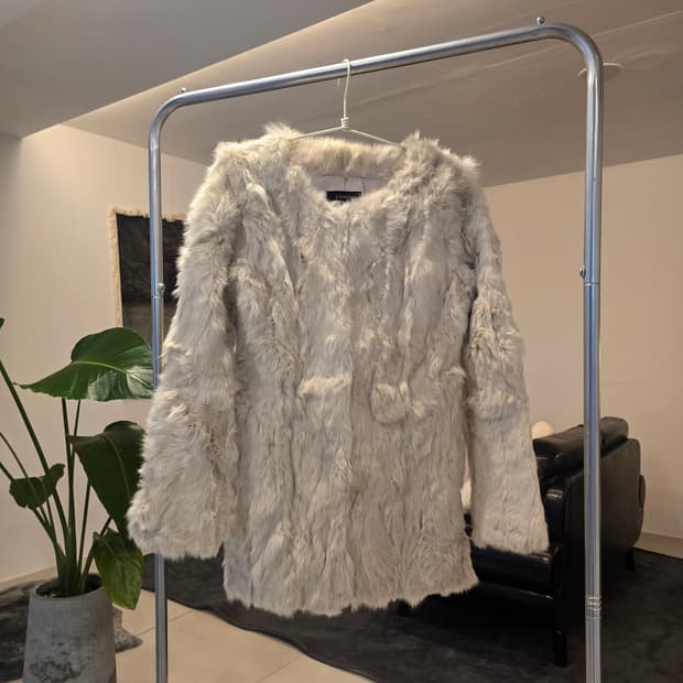 리앤더  퍼 자켓  아이보리